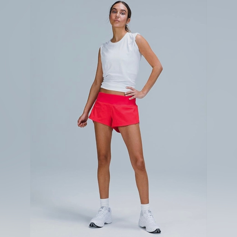 Lululemon Speed Up Shorts 2.5 Red Size 2 - Picture 7 of 8